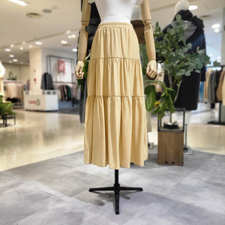 플레어봄신상밴딩롱스커트