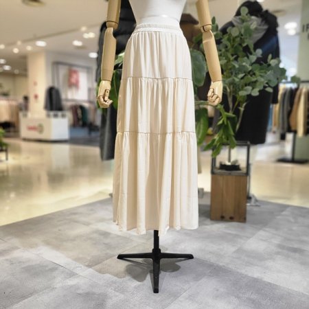 플레어봄신상밴딩롱스커트