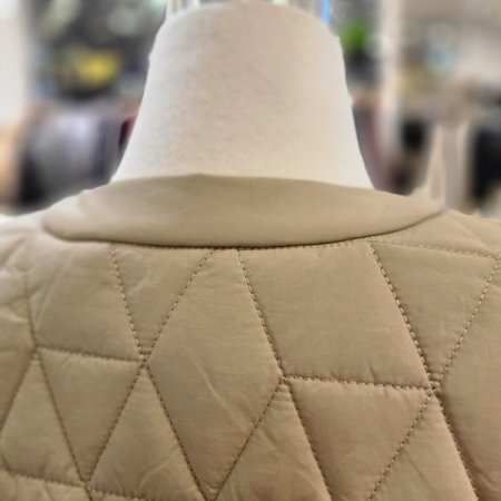 누빔패딩노카라봄점퍼