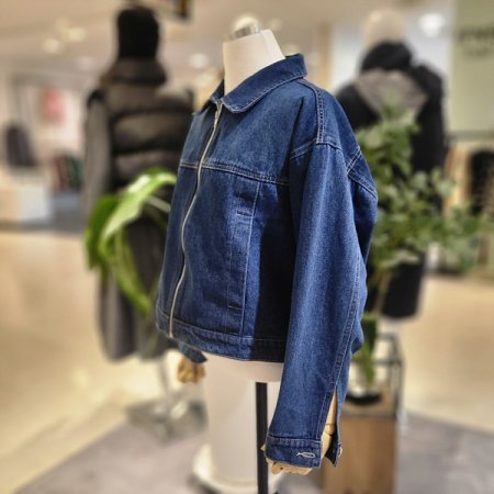 카라넥집업진청자켓