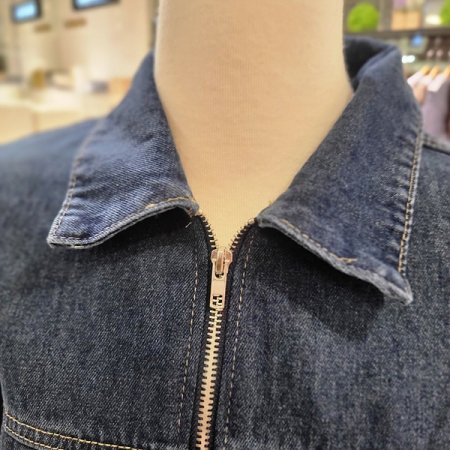 카라넥집업진청자켓