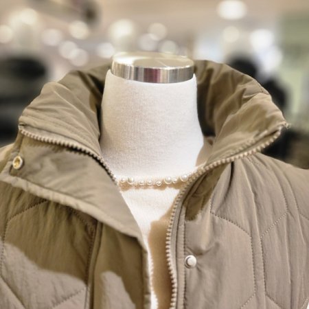 패턴누빔봄패딩조끼