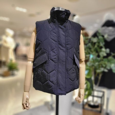 패턴누빔봄패딩조끼