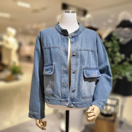 라이트블루데님봄자켓