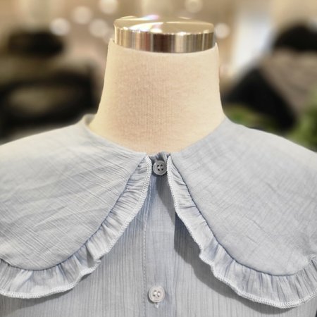 프릴카라넥봄블라우스