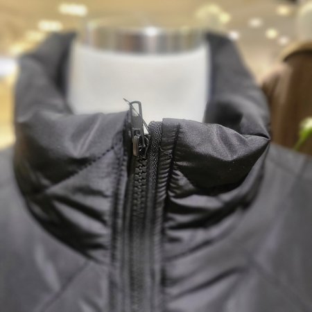 하이넥집업반팔패딩점퍼