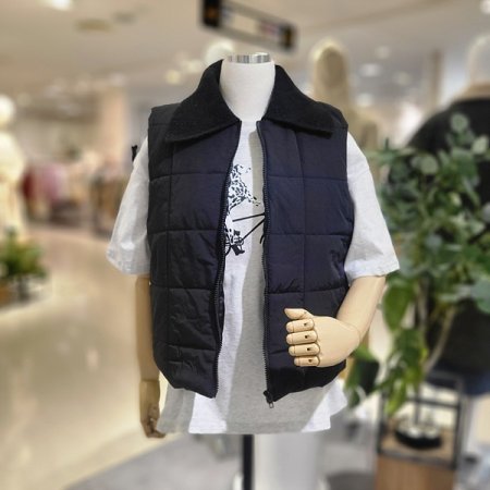 니트카라집업봄패딩조끼