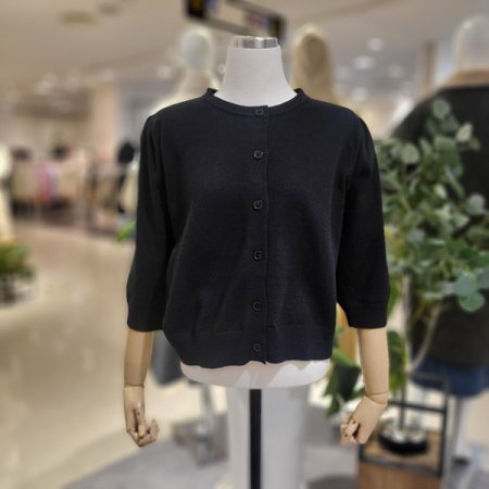 라운드넥8부소매봄가디건