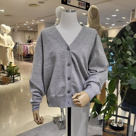 브이넥루즈핏봄가디건