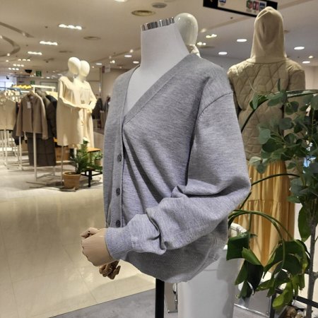 브이넥루즈핏봄가디건