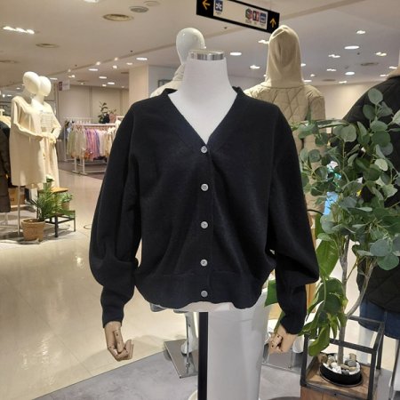 브이넥루즈핏봄가디건