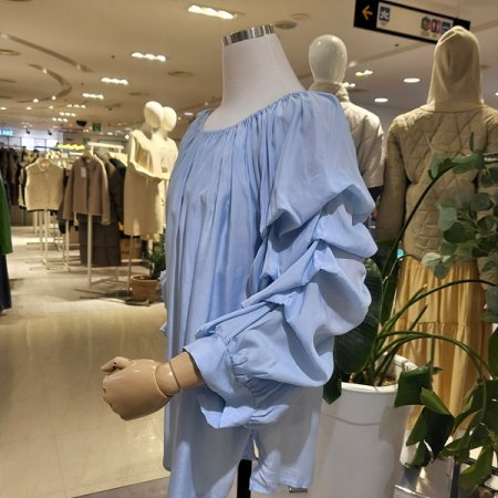 캉캉소매쉬폰블라우스