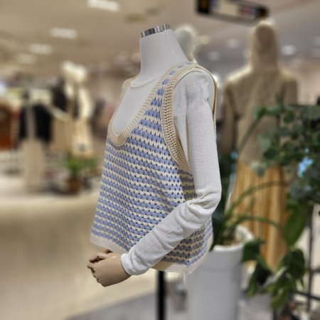 U넥단가라니트조끼