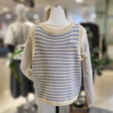 U넥단가라니트조끼