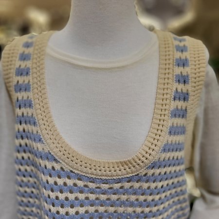 U넥단가라니트조끼