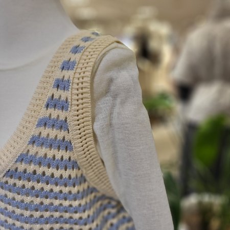 U넥단가라니트조끼