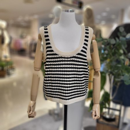 U넥단가라니트조끼