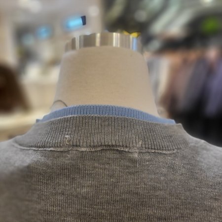 라운드넥배색봄가디건