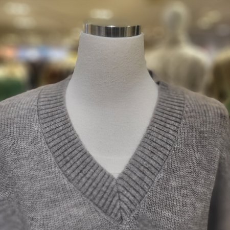 브이넥루즈핏니트베스트