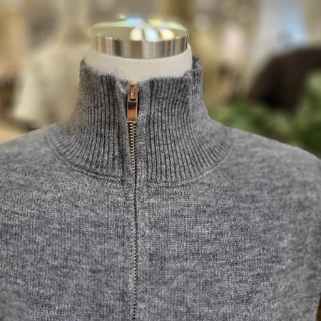 하이넥집업니트베스트