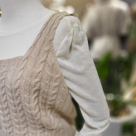 간절기니트뷔스티에