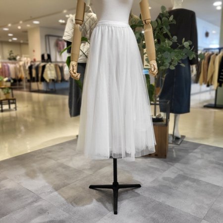 허리풀밴딩롱샤스커트