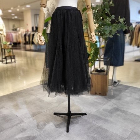 허리풀밴딩롱샤스커트