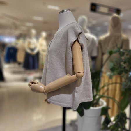 브이넥단추니트조끼