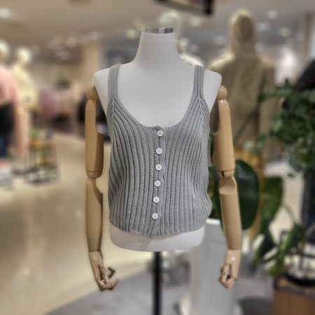 앞단추니트뷔스티에