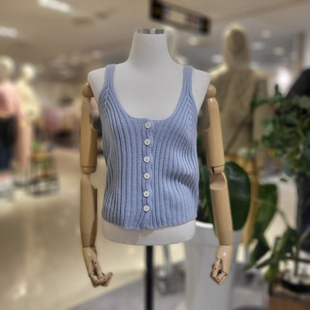 앞단추니트뷔스티에