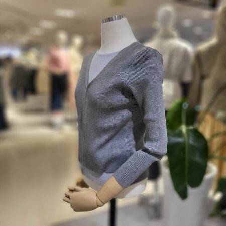 이너배색집업니트가디건