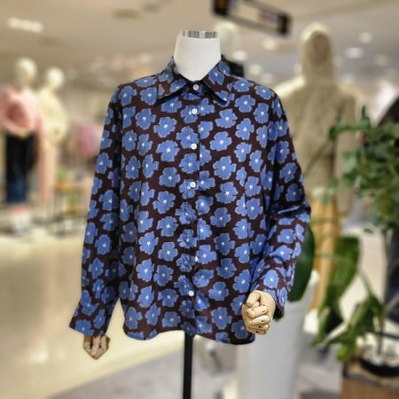 꽃봉우리패턴셔츠블라우스