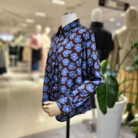 꽃봉우리패턴셔츠블라우스
