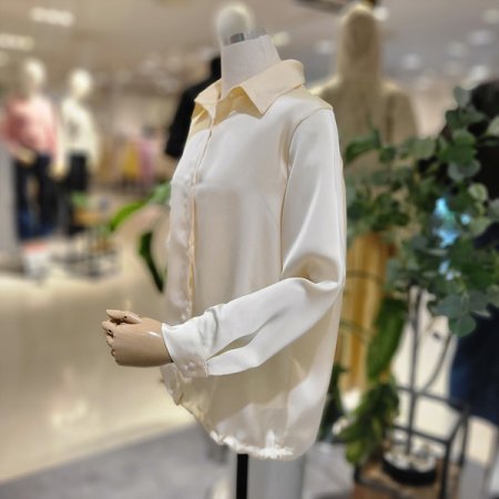 루즈핏실키셔츠블라우스