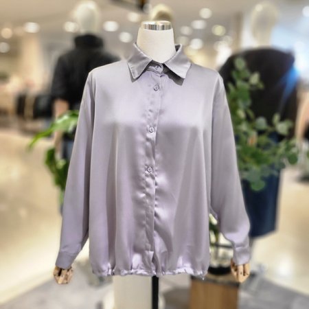 루즈핏실키셔츠블라우스