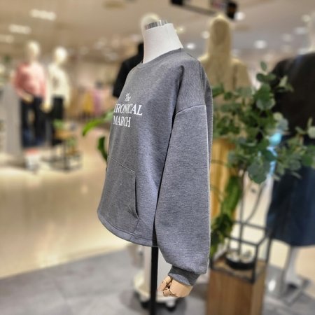 밑단스트링맨투맨티셔츠