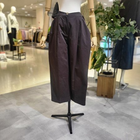 핀턱뒷밴딩와이드면팬츠