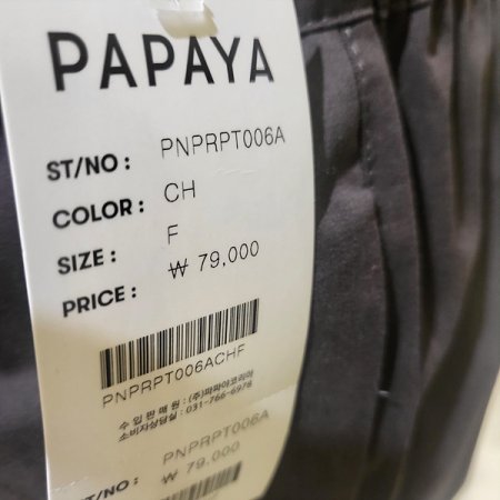 핀턱뒷밴딩와이드면팬츠