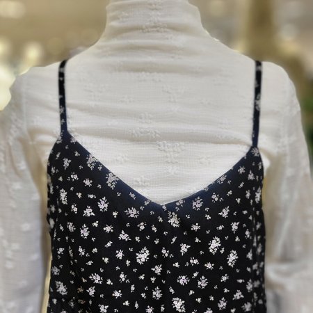 플라워쉬폰뷔스티에롱원피스