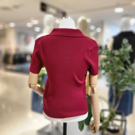 카라넥골지니트반팔가디건