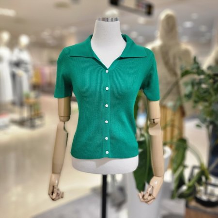 카라넥골지니트반팔가디건