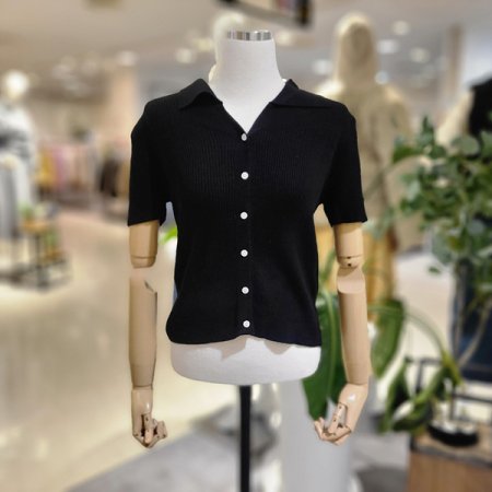 카라넥골지니트반팔가디건