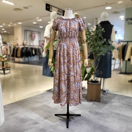 허리스모크밴드바캉스원피스