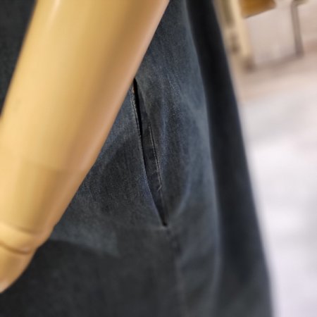 카라넥셔츠형데님원피스