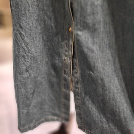 카라넥셔츠형데님원피스