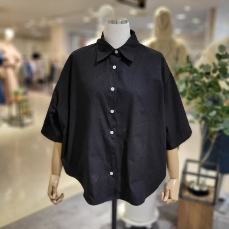 뒷패턴반팔셔츠블라우스