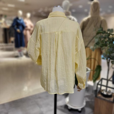 시스루긴팔셔츠블라우스