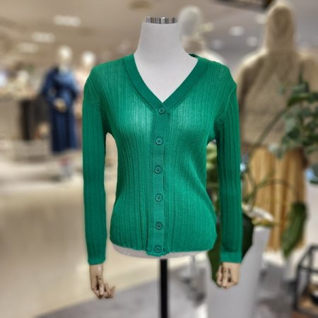 브이넥시스루슬림핏가디건