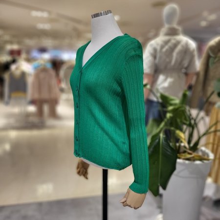 브이넥시스루슬림핏가디건