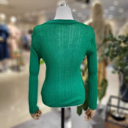 브이넥시스루슬림핏가디건